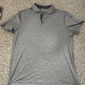 Lululemon Grey Short sleeve polo